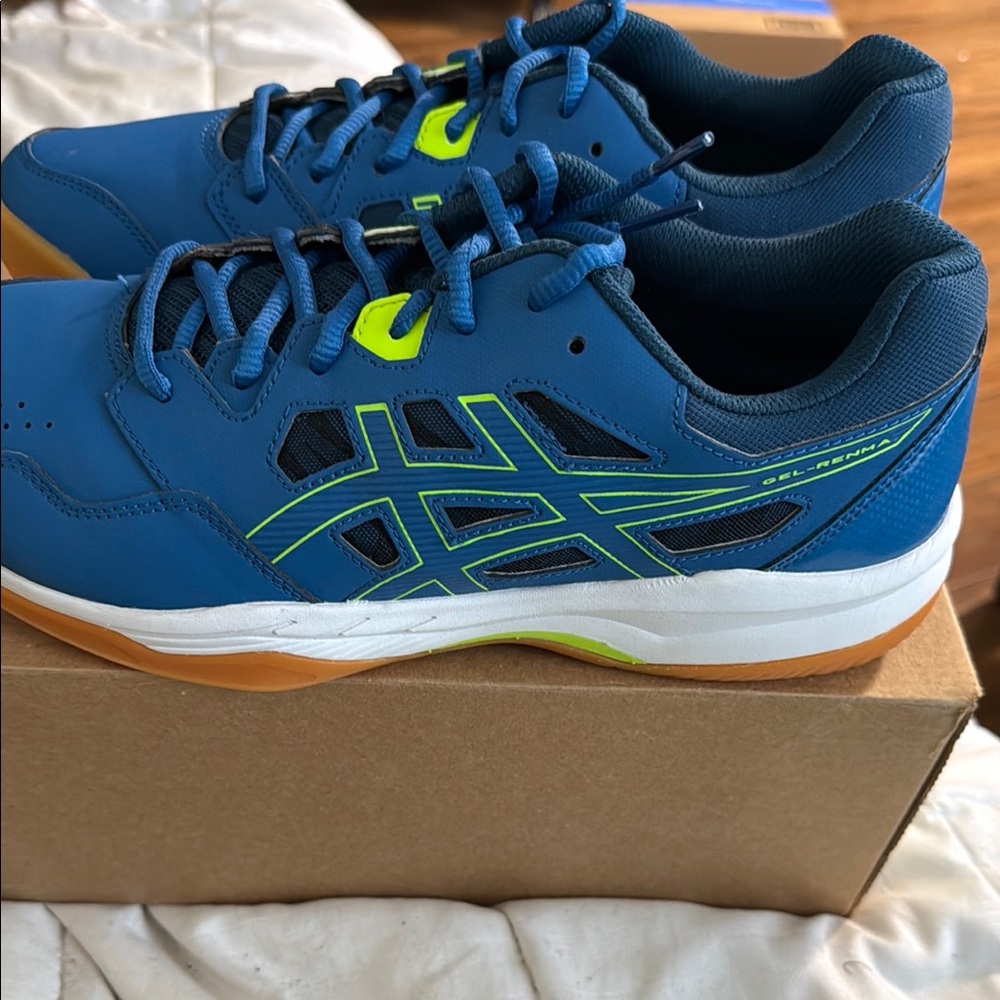 Asics Blue and Green Performance Athletic Shoes Gel Renma